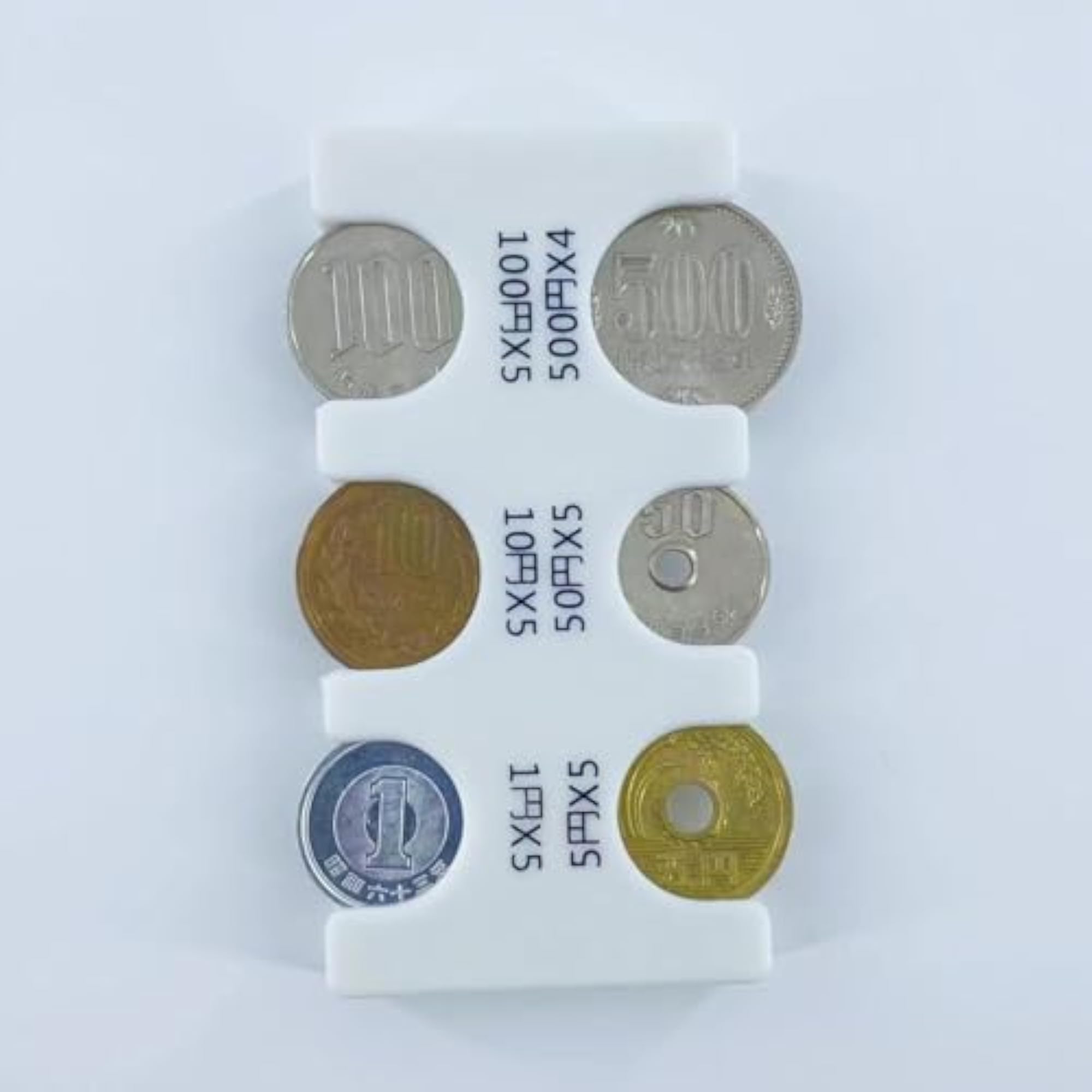 White Japanese Coin Holder Purse, Quick Checkout Accessory
